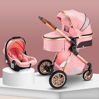 Poussette Trio - 3 en 1 - Rose Gold