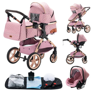 Poussette 3 en 1 rouge sales