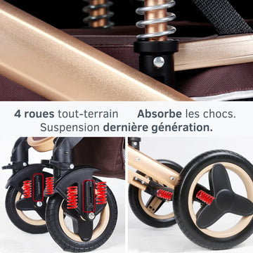 Poussette trio 4 shop roues tout terrain